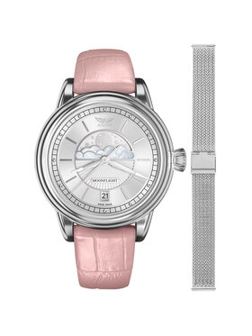 Aviator Aviator Zegarek V.1.33.0.250.4.PM-SET Srebrny