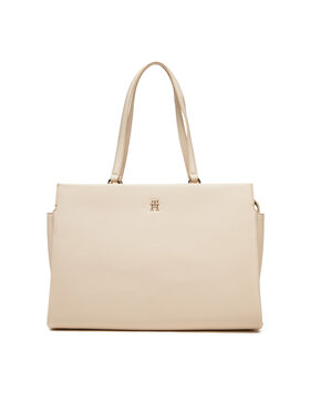 Tommy Hilfiger Tommy Hilfiger Τσάντα Th Legacy Tote AW0AW17197 Εκρού