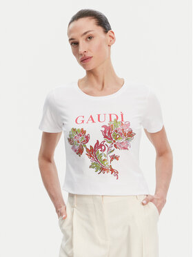 Gaudi Gaudi T-särk 511BD64036 Valge Regular Fit