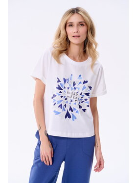 blue shadow blue shadow T-Shirt Lovly Écru Regular Fit