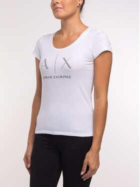 Armani Exchange Armani Exchange T-shirt 8NYT83 YJ16Z 1000 Bianco Regular Fit