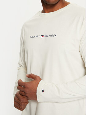 Tommy Hilfiger Majica Dugih Rukava UM0UM03345 Écru Regular Fit