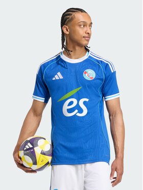 adidas adidas Koszulka techniczna RC Strasbourg Błękitny Slim Fit