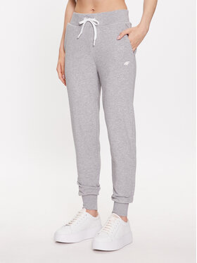 4F 4F Spodnji del trenirke 4FSS23TTROF229 Siva Regular Fit