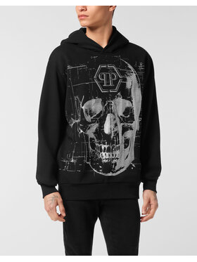 PHILIPP PLEIN PHILIPP PLEIN Mikina 26909 Čierna Regular Fit