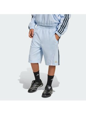 adidas adidas Szorty materiałowe 163089 Niebieski jasny Loose Fit