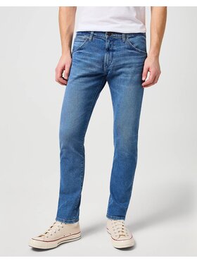Wrangler Wrangler Jeansy BRYSON SMOKE SEA Niebieski Skinny Fit