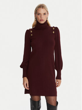 Luisa Spagnoli Luisa Spagnoli Трикотажна сукня Moduno 100056 Бордовий Regular Fit
