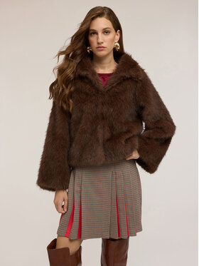 Motivi Motivi Pelliccia 8054W000065N022 Marrone Over Fit