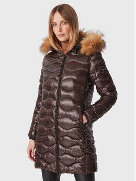 Frieda & Freddies Frieda & Freddies Vatovaná bunda 8716C Hnedá Slim Fit