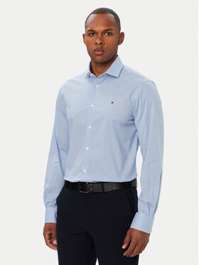 Tommy Hilfiger Tommy Hilfiger Krekls Gingham MW0MW42931 Gaiši zila Regular Fit