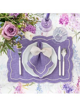Roseberry Home Roseberry Home Podkładka na stół haftowana Purple Onde Fioletowy