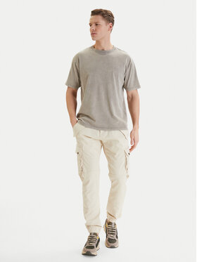 Alpha Industries Alpha Industries Pantaloni di tessuto Combat 126215 Écru Slim Fit