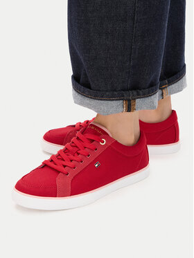 Tommy Hilfiger Tommy Hilfiger Sneakers aus Stoff Th Low Vulc FW0FW09390 Rot