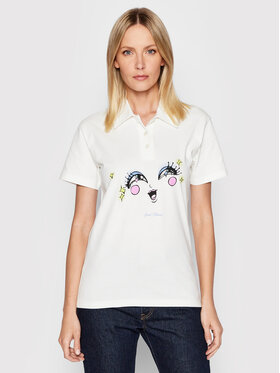 Local Heroes Local Heroes Polo Funny Scary SS22T0008 Bijela Regular Fit