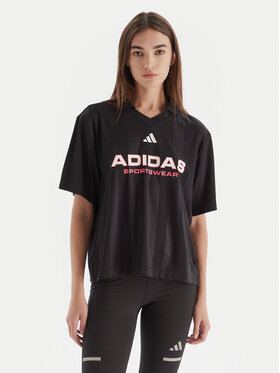 adidas adidas Polokošile Tiro JN2749 Černá Loose Fit