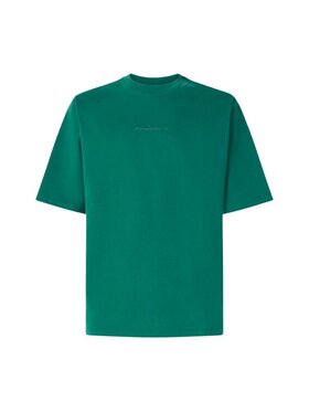 Oakley Oakley T-Shirt FOA403682 Zielony Regular Fit