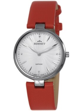 Bisset Bisset Zegarek Bisset-BSAF21SISX03BX Czerwony