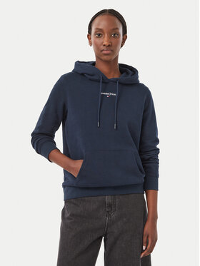 Tommy Jeans Tommy Jeans Džemperis ar kapuci Classic Logo DW0DW23537 Tumši zils Regular Fit