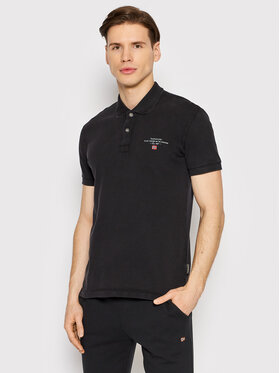 Napapijri Napapijri Poloshirt Elbas NP0A4GDL Schwarz Regular Fit