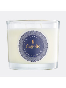 Flagolie Flagolie Świeca zapachowa Aromaterapia - BERGAMOTKA Biały