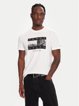Tommy Jeans Tommy Jeans T-krekls DM0DM22464 Balts Regular Fit