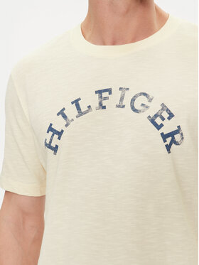 Tommy Hilfiger T-shirt Arched MW0MW34432 Bež Regular Fit