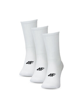 4F 4F Κάλτσες μακριές MIDSHOP ACCESSORIES Λευκό