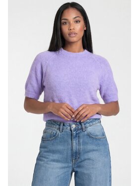 FIGL FIGL Svetr M1320 Fialová Regular Fit