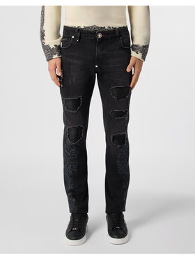 PHILIPP PLEIN PHILIPP PLEIN Jeansy 31227 Černá Skinny Fit