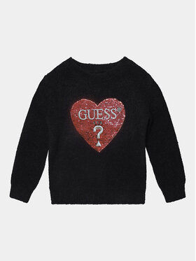 Guess Guess Пуловер K3BR02 Z2YA0 Черен Regular Fit