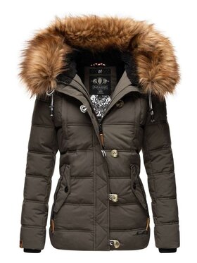 Navahoo Navahoo Kurtka zimowa Zoja Czarny Casual Fit