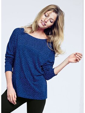 Triumph Triumph Bluzka Lounge Essentials|SHIRT Niebieski Loose Fit