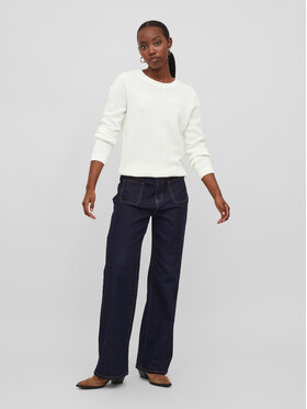 Vila Vila Sweater Dalo 14082767 Fehér Regular Fit