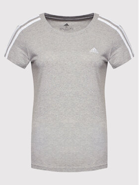 Adidas T-shirt Loungewear Essentials 3-Stripes GL0785 Siva Slim Fit