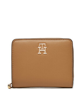 Tommy Hilfiger Tommy Hilfiger Portofel Mic de Damă Th Soft Logotape Med Za AW0AW16917 Maro