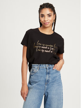 Cross Jeans Cross Jeans T-Shirt 56080-020 Czarny Regular Fit