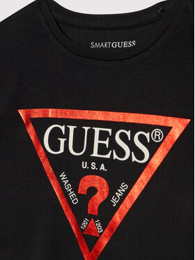 Guess Majica J81I15 J1311 Črna Regular Fit