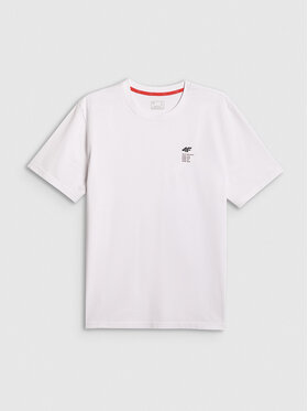 4F 4F T-Shirt COMMERCIAL 3 Biały Regular Fit
