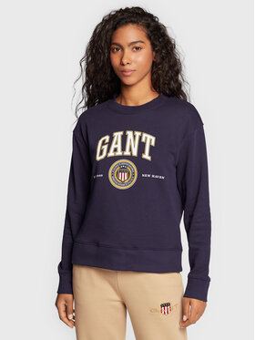 Gant Gant Džemperis ar kapuci Crest Shield 4203666 Tumši zils Regular Fit