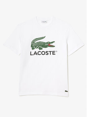 Lacoste Majica TH1285 Bela Regular Fit