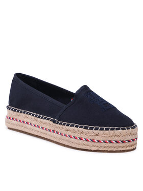 Tommy Hilfiger Tommy Hilfiger Espadrile Embroidered Flatform FW0FW07014 Mornarsko modra