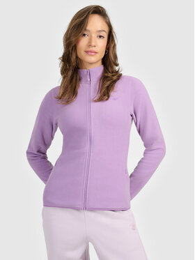 4F 4F Bluza BASIC+ Fioletowy jasny Slim Fit