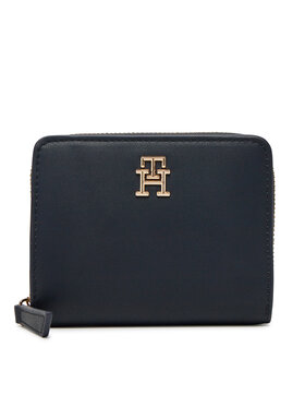 Tommy Hilfiger Tommy Hilfiger Portofel Mic de Damă Th Logotape Med Za AW0AW17408 Bleumarin