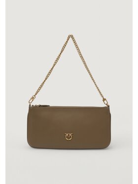 PINKO PINKO Poszetka HORIZONTAL FLAT VITELLO SETA Złoty