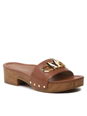 MICHAEL Michael Kors MICHAEL Michael Kors Klapki Parker Slide 40S3PKFS3L Brązowy