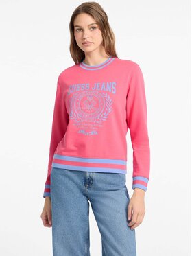 Guess Jeans Guess Jeans Bluza 177417 Różowy Classic Fit