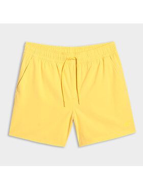 4F 4F Szorty plażowe 4FWSS25UBDSM134-71S Żółty Regular Fit