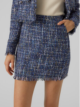 Vero Moda Vero Moda Mini sukňa Chantelle 10299449 Modrá Slim Fit