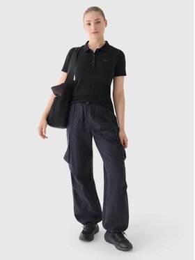 4F 4F Polo 4FWMM00TPTSF317-20S Czarny Slim Fit